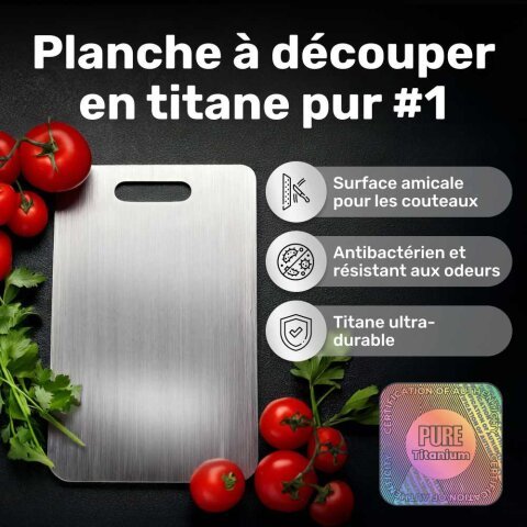 Katori Planche à découper en titane